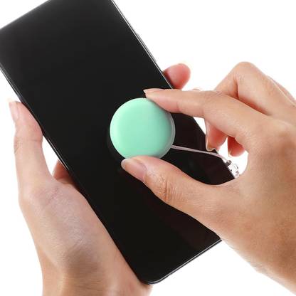 mil9us 2Pcs Mobile Phone Screen Wipe, Macaron Computer Screen Cleaner with Keychain for Mobiles, Laptops