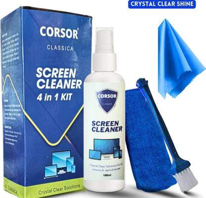 CORSOR Screen Cleaning Kit with Microfiber Cloth and Brush for Computers, Gaming, Laptops, Mobiles