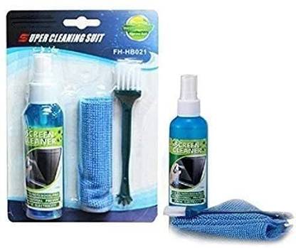 sriom enterprises 3 in 1 Screen Cleaning Kit with Brush for Computers, Gaming, Laptops, Mobiles