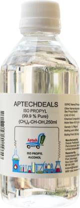 APTECHDEALS IPA Iso-Propyl Alcohol 99.9% [(CH3)2-CH-OH] CAS: 67-63-0, 250ml for Computers, Laptops, Mobiles