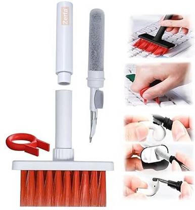 ShopVee 5 in 1 Keyboard & Bluetooth Earbuds Cleaning Brush Pen | Multi-Functional Kit | for Computers, Gaming