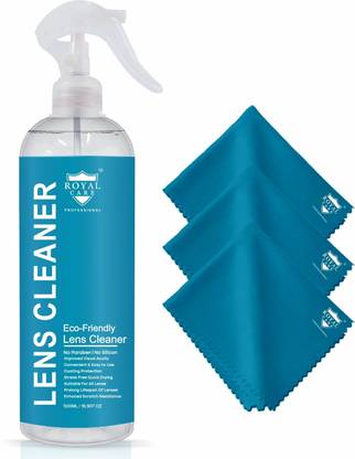 ROYAL CARE PROFESSIONAL Lens Cleaner 500 Ml and 3 Cloth | Screen Cleaner for Computers