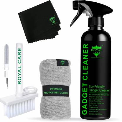 ROYAL CARE PROFESSIONAL Gadget Cleaner 500 Ml And Cleaning Cloth , Brush And 1 Screen Cleaning Cloth for Computers