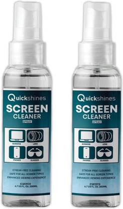 Quickshines Screen Cleaner Spray Streak free cleaning 200Ml ( Pack of 2 ) for Computers, Laptops, Mobiles