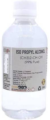 CERO ISO PROPYL ALCOHOL 99.9% Pure [(CH3)2-CH-OH] CAS: 67-63-0 (250ml) for Computers, Laptops, Mobiles