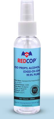 REDCOP Isopropyl Alcohol 99.9% Pure Rubbing Alcohol [(CH3)2-CH-OH] for Computers, Mobiles, Laptops, Gaming