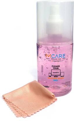 Mcare 200ml Cleaning Spray & Cleaning Cloth, Mobile Screen Cleaning, Laptop, camera & for Computers