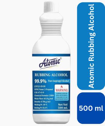 ATOMIC IPA Iso-Propyl Alcohol 99.9% [(CH3)2-CH-OH] CAS: 67-63-0, 500ml for Computers, Laptops, Mobiles