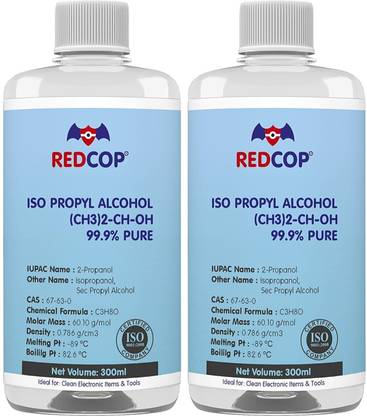 REDCOP Isopropyl Alcohol 99.9% Pure Rubbing Alcohol [(CH3)2-CH-OH] for Computers, Gaming, Laptops, Mobiles