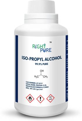 RIGHTPURE Iso-Propyl Alcohol (Rubbing Alcohol) 99.9% Pure 250 ml for Computers, Laptops, Mobiles