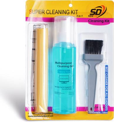 SDMINITEK 3 in 1 Screen Display Cleaning Kit with Brush, Microfiber cloth for Computers, Mobiles, Laptops, Gaming