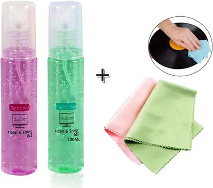 Depket Clean & Shine Gel + 2 Microfiber Cloth for Multi-Purpose use for Computers, for Computers, Gaming, Laptops, Mobiles