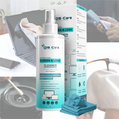ds care Screen & Lens Cleaner With Microfiber Cloth For Camera Lens Cleaning Kit Spray for Laptops, Computers, Mobiles