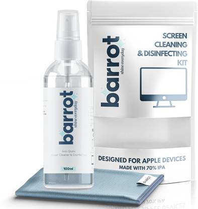 BARROT Screen Cleaning & Disinfecting Kit|Made with 70% IPA| Designed For Apple Devices for Computers, Laptops, Mobiles