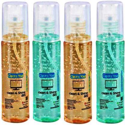 Admiz Liquid Solution with Cloth to Clean Mobile/Laptop Screen PACK OF 4 for Computers, Laptops, Mobiles