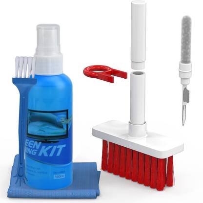 Karm Trading 5 in 1 Keyboard / Airpods Cleaning Kit And Screen Cleaner for Computers, Laptops, Mobiles