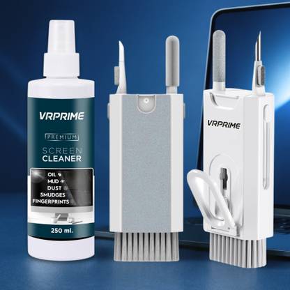VRPRIME 8-in-1 Laptop Screen Cleaner Kit | Gadgets Cleaning Combo for Computers, Gaming, Laptops, Mobiles