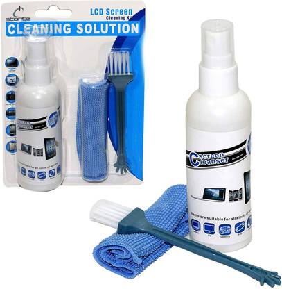 STORITE 3 in 1 Screen Cleaning Kit with Microfiber Cloth and Brush for Computers, Laptops