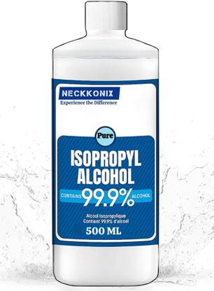 Neckkonix IPA Iso-Propyl Alcohol -500 ml 99.9% (With Trigger Spray) for Computers, Laptops, Mobiles