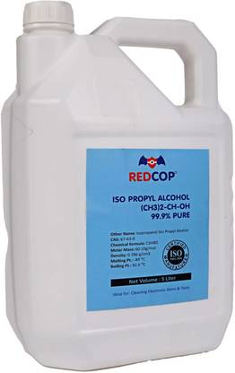 REDCOP Isopropyl 99.9% Pure Cleaning Rubbing Alcohol [(CH3)2-CH-OH] for Computers, Gaming, Laptops, Mobiles