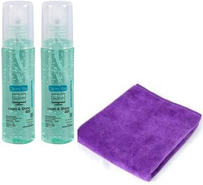 Nyra Electronic Device Cleaning Gel liquid and Car Cleaning Microfiber Towel Purple for Computers, Gaming, Laptops, Mobiles