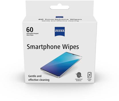ZEISS Smartphone Wipes 60 Count - Pack of 1| Perfect Screen Cleaner for Phone, Laptops for Mobiles, Computers, Laptops