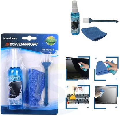 Atyai 3 in 1 Laptop Computer LCD Led TV Screen Cleaning Kit Cleaning Cloth Brush Kits for Laptops, Computers, Gaming, Mobiles