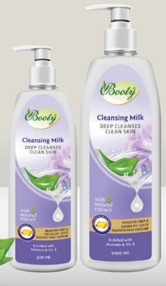 BOOTY Cleansing Milk Deep Cleanses Clean Skin Pack of 1 Face Wash