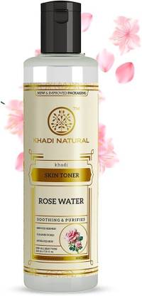 KHADI NATURAL Ayurvedic Pure Rose Water Skin Toner|Dead Skin Removal|Anti Aging Face Wash