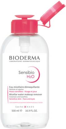 BIODERMA Sensibio H2O Micellar Water Sensitive Skin Makeup Remover Pump Bottle Face Wash