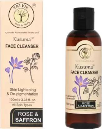 Tatvik Kusuma (FACE CLEANSER) ROSE & SAFFRON pack of 3 Face Wash