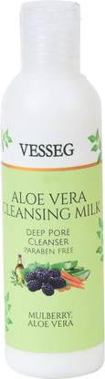 VESSEG Aloe Vera Cleansing Milk Deep Pore Face Cleanser Face Wash