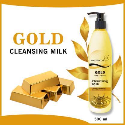 PROFESSIONAL FEEL Herbal Gold Cleansing Milk (Smooth Soft & Clean Skin) Cleanser Face Wash