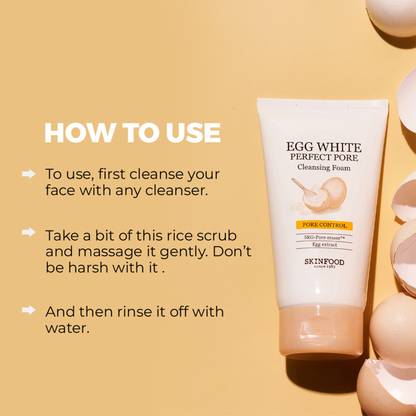 Skinfood EGG WHITE PERFECT PORE CLEANSING FOAM Face Wash