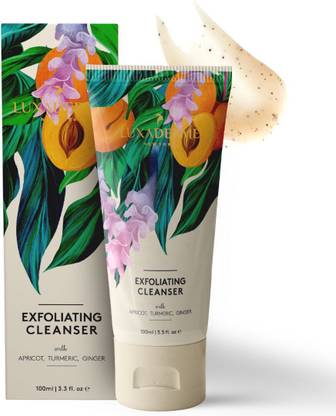 LuxaDerme Exfoliating Cleanser. Exfoliates for soft, fresh, bright skin with Apricot Face Wash