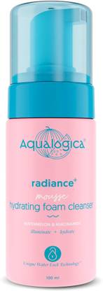 Aqualogica Radiance+ Mousse Hydrating Foam Cleanser-Reduces Spots & Acne Marks|Skin Radiant Face Wash