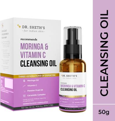 Dr. Sheth's Moringa & Vitamin C Cleansing Oil for Removing Makeup & Impurities Face Wash