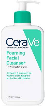 CeraVe Foaming Facial Cleanser, 12fl oz Face Wash