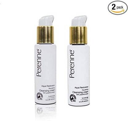 Perenne Nourishing Cleansing Cream Pack of 2 (95 ml Each) Face Wash