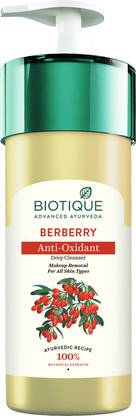 BIOTIQUE BERBERRY MILK Deep Cleanse Hydrating Make Remover Face Wash
