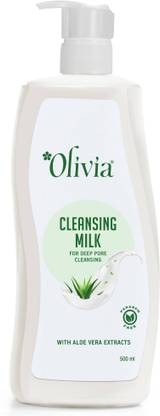 Olivia Cleansing Milk for Deep Pore Cleansing with Aloe Vera Extracts Face Wash