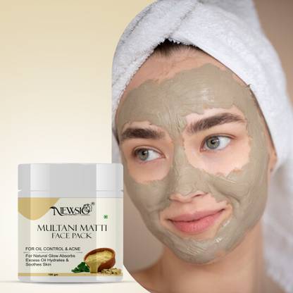 Newsio Multani Mitti Skin Cleansing Face Pack For Glowing Skin | Hydrating & Glowing Face Wash