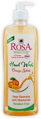 ROSA Hand Wash with Orange & Mix Fruit I Deep Cleansing with Moisturizer I Face Wash