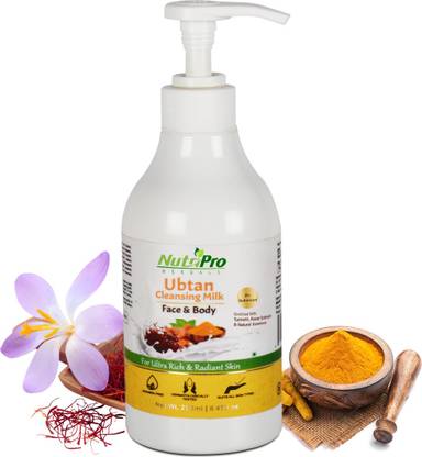 NutriPro Ubtan Cleansing Milk | Enriched With Turmeric,& Natural Essence Face Wash