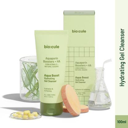 biocule Aqua Boost Hydrating Gel Cleanser for Long Lasting Hydration Face Wash