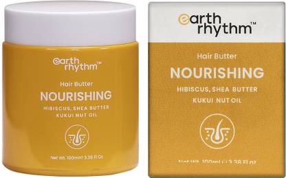 Earth Rhythm Kukui Nut, Shea Butter & Hibiscus Hair Butter, For Straight fine Hair Face Wash