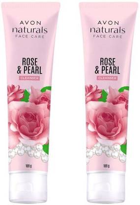 AVON Rose & Pearl Whitening Cleanser (set of 2 of 100 g each)