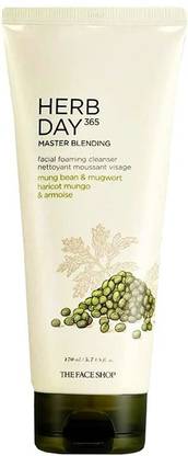 The Face Shop Herb Day 365 Mung bean Cleansing Foam Face Wash