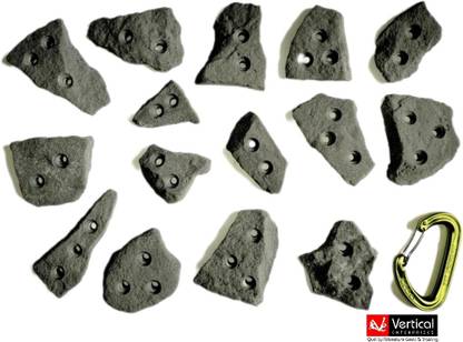 Vertical Enterprises Rock Chips-1 (Set of ten small Natural Rock texture Climbing Holds) Climbing Hold
