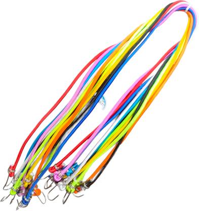 WON Bike rope Elastic Strap/Rope with Hook Metal ABS Hook 6 ft pack of 10 Climbing Hold